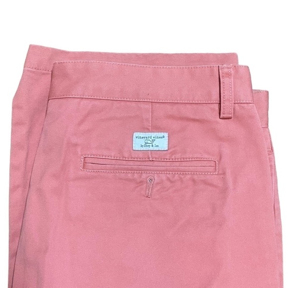 Vineyard Vines Club Pants Mens 35x32 Pink Chino Straight Leg - Picture 2 of 7